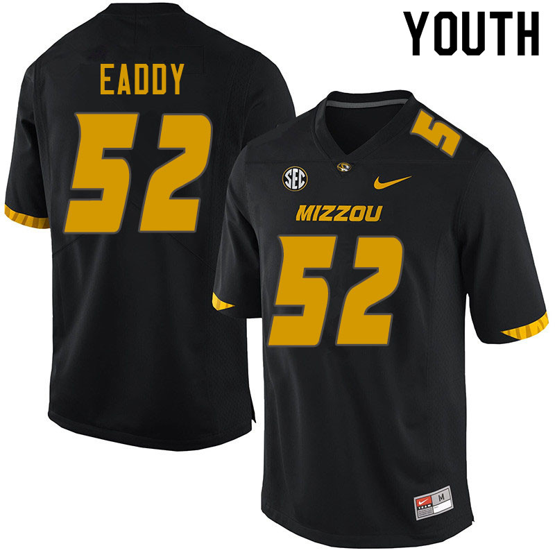 Youth #52 Myles Eaddy Missouri Tigers College Football Jerseys Sale-Black